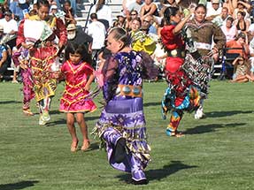 Jingle dress dancers at Pow Wow