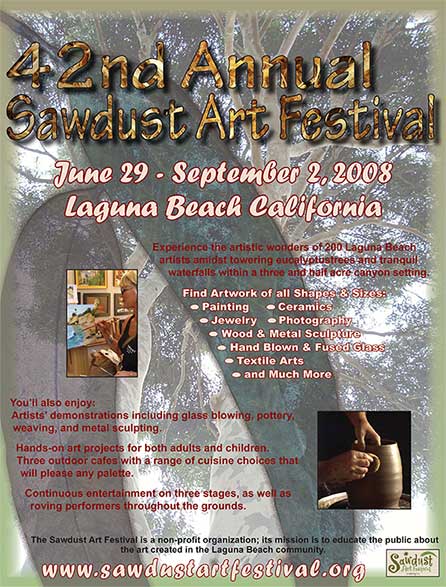 Sawdust Festival Poster - Enlarged for better viewing
